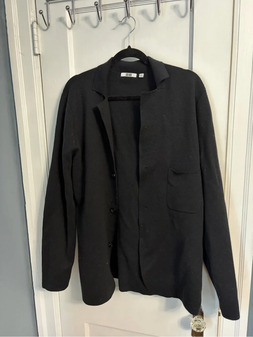 Uniqlo Men's Black Lightweight Shirt Jacket